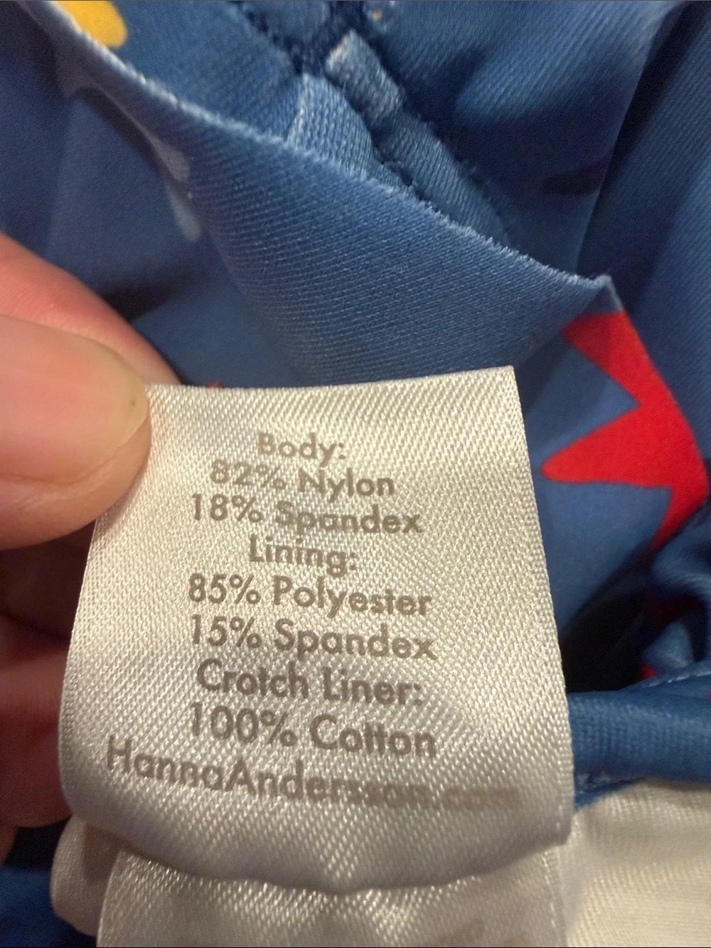Hanna Anderson one piece patriotic star and ruffles straps size 8 .